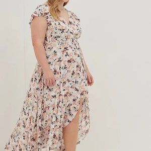 MAXI GAUZE WALK-THROUGH DRESS